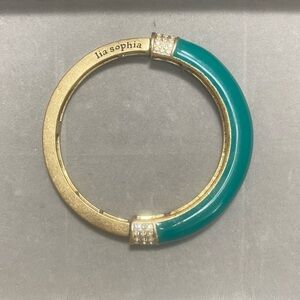 Lia Sophia Vintage "Chromatic" Stretch Bangle Bracelet W/ Rhinestones